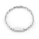 White Gold Baby ID bracelet (16cm) - Dracakis Jewellers